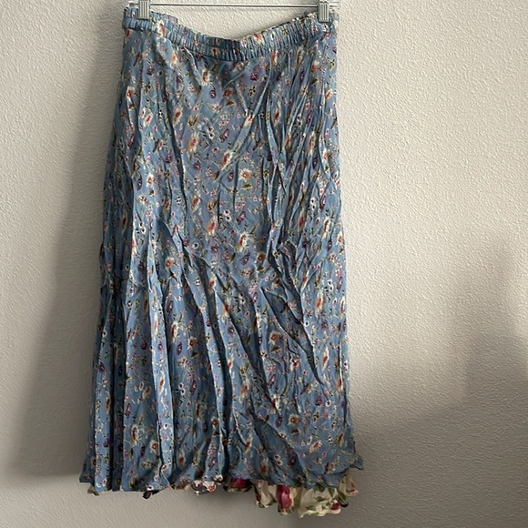 Boho Reversible Maxi Floral Skirt Size 3X - Picture 2 of 12